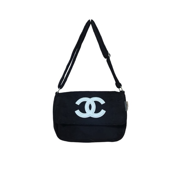 Chanel Precision AUTH GWP Black Terry Messenger Bag - NIB - Picture 1 of 12